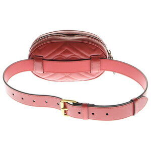 Gucci Waist Red Marmont Quilted Belt GG Pouch Bag
